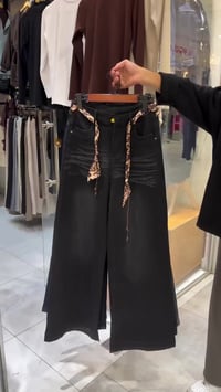 جينز هاي ويست • كوالتي عالي • مقاس ٣٨-٤٨