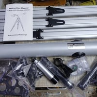 تلسكوب • ملحقات كاملة • غير مستخدم