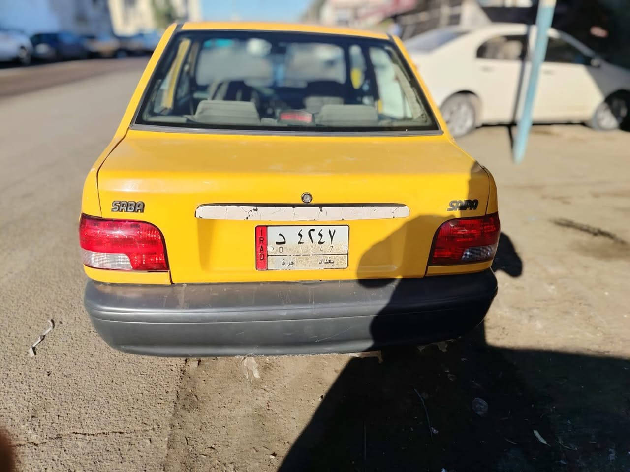 سلام عليكم سايبا 2011 مكفوله من الضربه بيهه بسجاملغ خلفي الورا السايق صبغ شواصي مكفوله كير مكينة صدر امامي صدر خلفي تخم تاير مشط ستيرن راديتر  باتري  كهرباياتهه  كله جديد مصفرة هيا وغرامت  تحويل مباشر   السيارة كبل لشارع    مكان السيارة بغداد باب المعظم  الاستفسار  ***********  
السعر28
