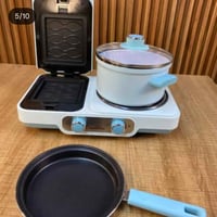 طباخ إفطار 3×1 • 1500 واط • طلاء غير لاصق