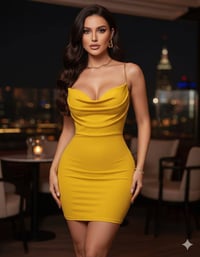 فستان قصير • سكوب كريب • مقاسات 36-44