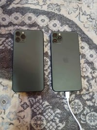 قطعتين ايفون ١١ برو ماكس الاول ذاكرة ٢٥٦ مبدل بطارية فقط نسخة الدبل سي...