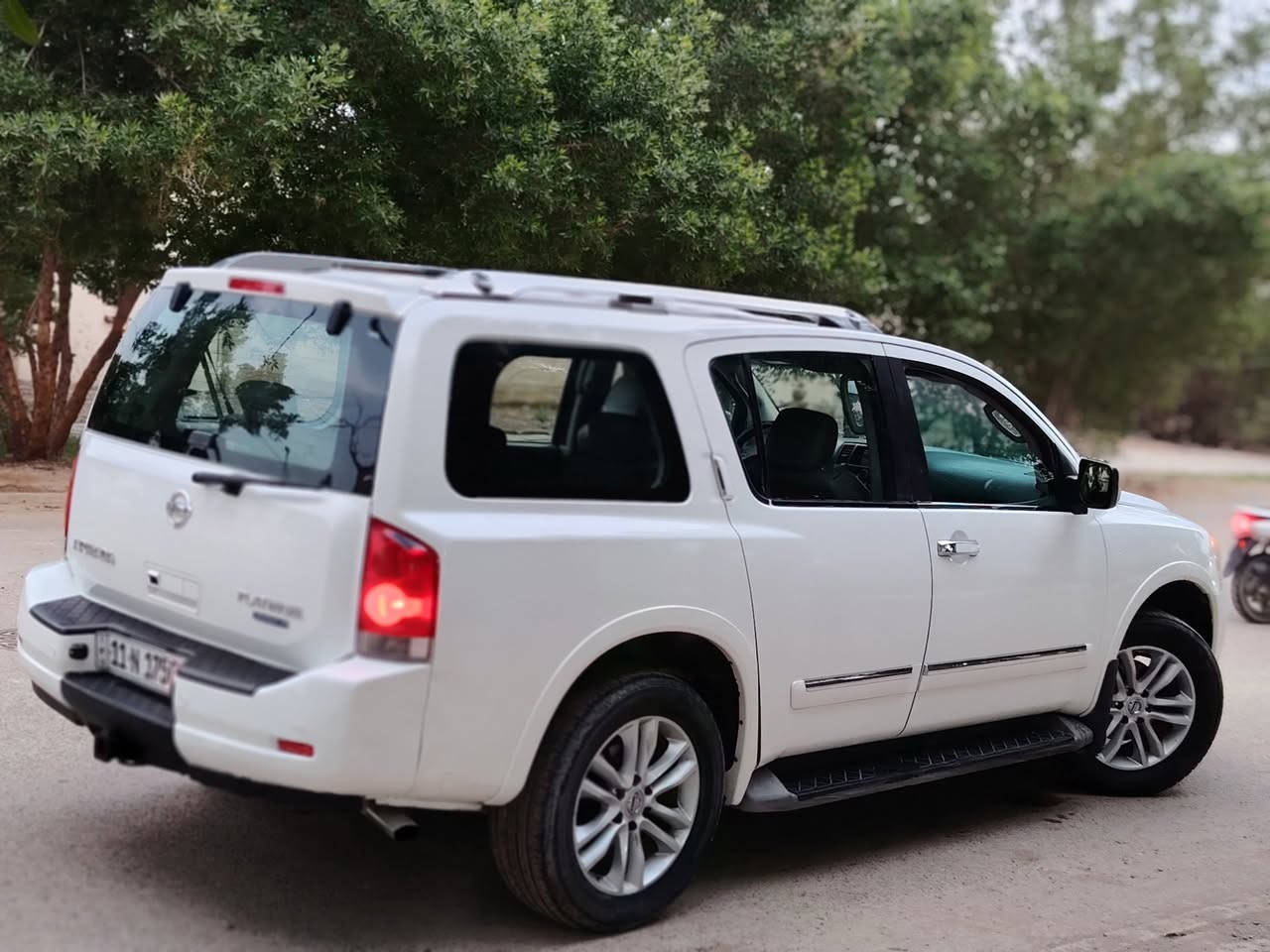 السلام عليكم
نيسان ارمادا ٢٠١٤ بلاتينيوم
فول مواصفات للاخير
السياره متعوب عليها صدر جديد حداديه جديد
عليهه منظومة غاز ايطالي يعني انسى الصرف
للاستفسار ***********
