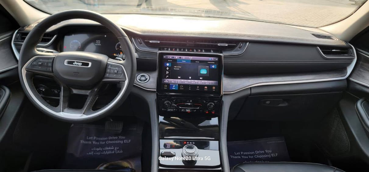 . 2023Jeep Grand Cherokee Limted

 السيارة فول🔥🔥ماعدا الفتحه سقف
رقم الموبايل:*********** 

الموديل : 2023. وارد امريكي رصاصي

‏3600 V6 :المحرك
حادث تبديل جاملخ وصبغ باب اليمين
ماشيه 24000ml

المواصفات :
* دفع رباعي 4x4 
قيادة ذاتية عند المنعطفات.
رادار امامي مع مانع تصادم
* تحذير الخروج عن المسار .
* تحذير النقطة عمياء
نظام تحذير عند تجاوز السرعة المحددة.
نظام تقليل الضجيج داخل المقصورة
* إنارة محيطية.
* مرايا تعتيم ذاتي.
* المرايا الجانبيه غير قابله للطي
* ويل قياس18 انج
* شاشه كبيرة 10.1 انج
* نظام الخرائط (GPS)
* عرض خرائط الطريق على لوحة القيادة.
* لوحة القيادة بقياس 12 أنج.
* كاميرا للمرأة الداخلية.
*كاميرا حرارية
* المصابيح الأمامية زنون
* كشافات الضباب زنون
* دخول ذكي.
* بصمة على الابواب الاماميه
* تشغيل عن بعد .
* الصندوق الخلفي كهربائي
* فرش المقصورة الداخلية من الجلد الطبيعي الفاخر .
* اضافات من الخشب الطبيعي للمقصورة الداخلية
* ذاكرة لحفظ وضعيات الجلوس للسائق. * ذاكرة لحفظ 
* المقاعد الأمامية كهربائية
* المقاعد الأمامية تدفئة
* المقاعد الخلفية تدفئة
انارة داخلية LED 
* حساسات امامية.
* حساسات خلفية
* 7 راكب منفصل VIP
* مكيف خلفي مع وحدة تحكم منفصلة .
* تدفئة ستيرن 
مانع تصادم خلفي .
* بلوتوث تلفون .
* محدد سرعة .
* نظام التشغيل والاطفاء الاوتوماتيكي ( Auto Start
‏. (System
‏)Auto Break System ) نظام بريك اوتماتيكي
