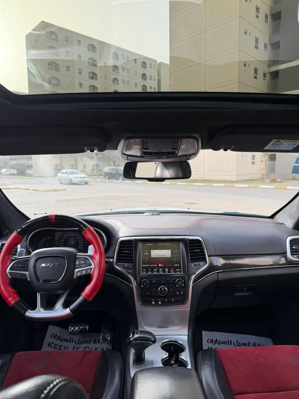 السلام عليكم جيب إس ارتي خليجي V8 6400 2015 هيمي سكات باك
كلين تايتل رقم بغداد بسمي سيارة دواخل مطعمة كاربون
فايبر خمس وضعيات قيادة رادار إمامي خلفي جانبي مرايات كهرباء بانوراما
تحديد مسار شفتات استيرن كير لمس سبايدر خلفي فتحات بنيد بصمة حمرة تشغيل عن بعد لايت زنون مكفولة كفالة عامة تخم تاير أويل جديد رقم***********
