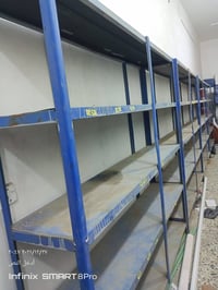 رفوف عدد 9 ارتفاع الرف 2 متر والعرض 2 متر بغداد 07735790126
