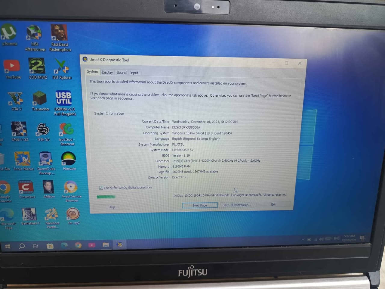 السلام عليكم لابتوب Fujitsu Lifebook E734    اخو الجديد مواصفات المواصفات
SSD 256GB Ram 8GB DDR3
شعندك مراوس نزل ناصرية, ذي قار


**إذا كنت صاحب هذا الإعلان وتريد حذفه لأي سبب، رجاءا أرسل رسالة إلى الدعم الفني**