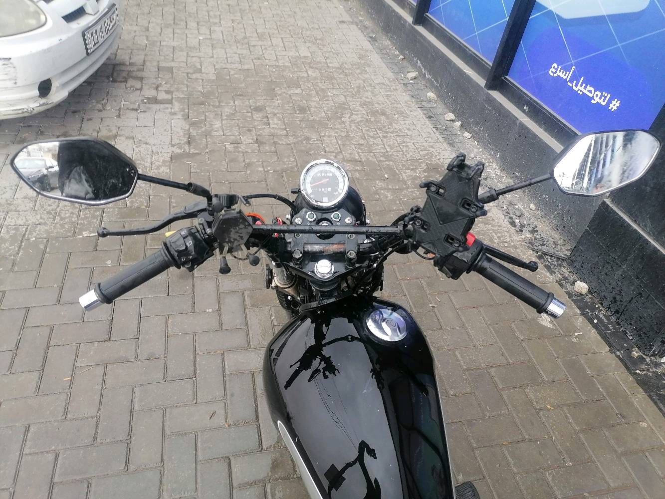 دراجه هوندا استيراد بريطاني
الدراجه نضيفه تجي تفحص وتشوفها 
الموقع / شارع سالم جسر خسر وخال  