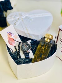 بوكس ساعة رجالي • ماركة SHEIN • عطر أمير العود