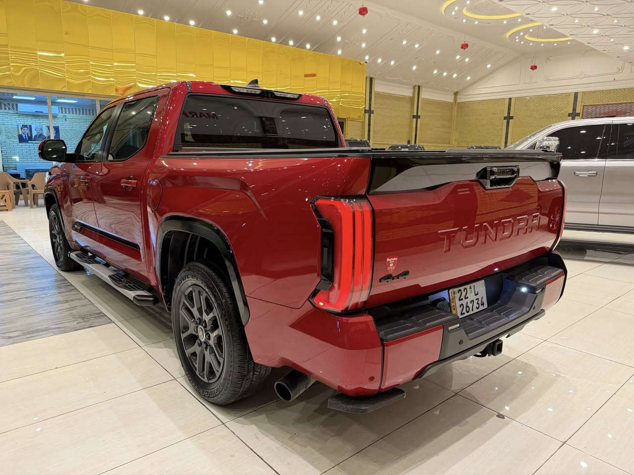 MCA IRAQ 
——————————
BRAND : TOYOTA TUNDRA
CLASS : PLATINUM
ENGINE : V6 - 3.4T - 4x4
STATUE : NO PAINT بدون صبغ 
YEAR : 2024
PRICE : 46.000 $
COUNTER :  24.000 MILE
IMPORTING : وارد امريكي 
ADRESS : Erbil , أربيل شارع ١٠٠م صف دائرة گمرگ
FOR IFORMATION CALL US :
MARHABA CARS 
 📞 : ***********
📞 : ***********
