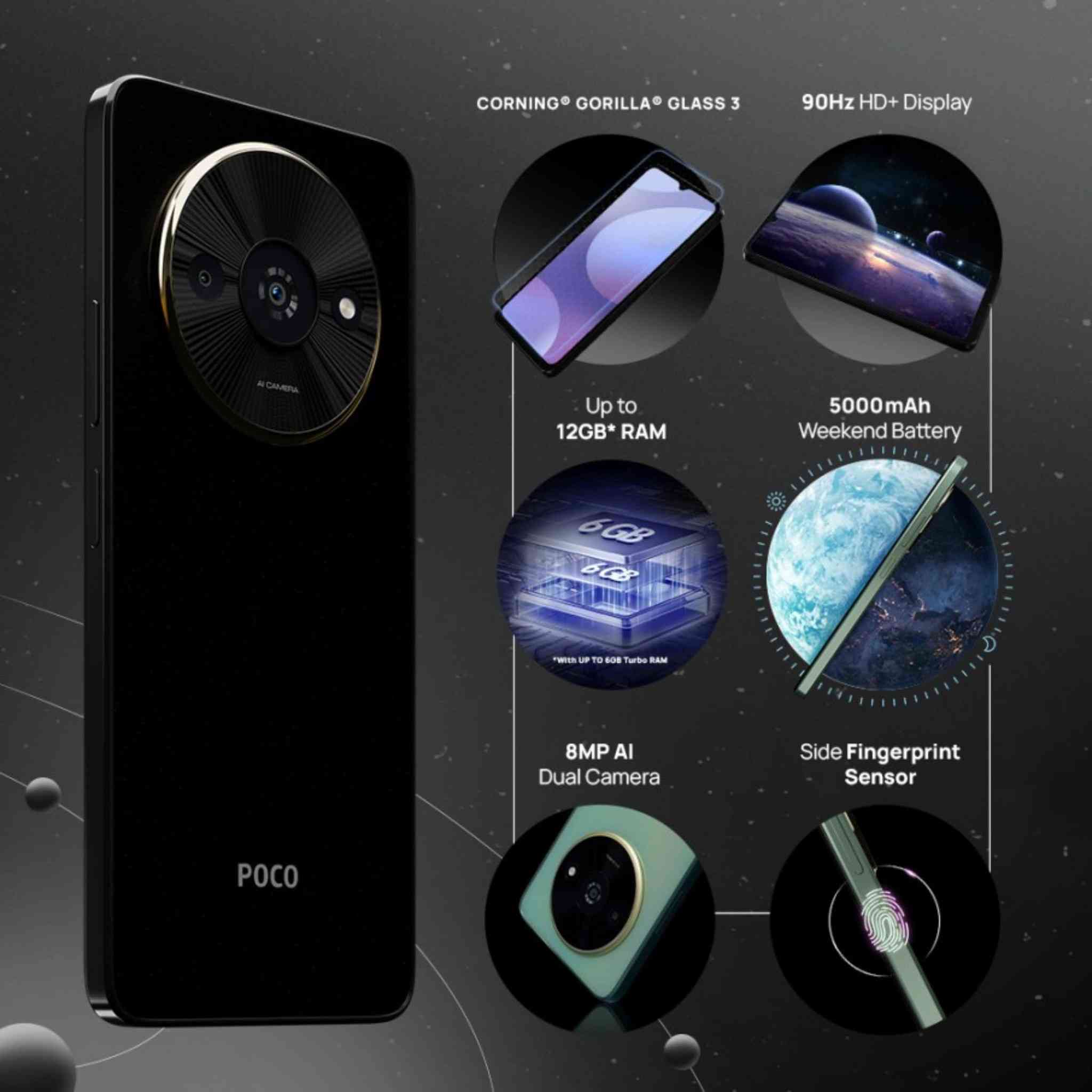 نظام الاندرويد آمان و سريع الاستخدام 
الذاكرة جهاز = 128 كيكابايت 
الذاكرة عشوائية = 4
البطارية = 5000 ملي امبير 🔋🔋
المعالج = MediaTek Helio G36
كاميرا خلفية= رئيسية 8 ميجابكسل+كاميرا مساعدة      (AI lens)
كاميرا الامامية= 5 ميجابكسل 
الشاشة = 6.71 بوصة IPS LCD
90 هرتز 
دعم شبكات الجيل الرابع 4G
سرعة شحن (10/20/40) واط 
فريم = 40 
السعر =120٫000 الف د.ع وبية مجال
*********** الاستفسار
