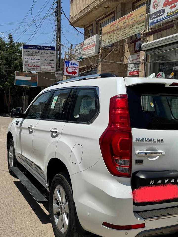 السلام عليكم haval H9 مديل 2024 فول مواصفات محرك 2000تيروبو 
رقم بغداد الجديد 
دوسات كهرابائيه
بنراما 
3قطع تبريد
7راكبه
كير طياره8نمر
ويل 18
داخل جلد لون قرميدي
كشنات تدفئه وتبريد
شاشات تحكم
كشنات فول كهرباء حتى ال7راكبه كهربائي
ماشيه 19قابل للزياده 
يعني مواصفات فول للأخير 
والسعر٣٦.٥٠٠ مليون وبيه مجال بسيط
الرقم ***********
