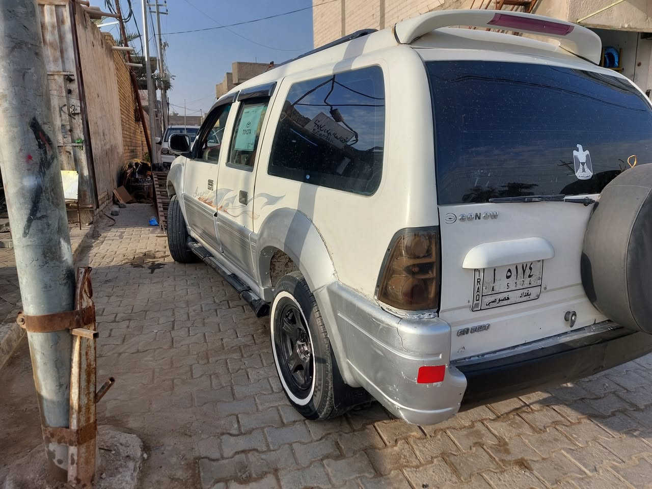 للبيع موديل 2008 مكينه وكير ونجي الكير بي صفنه بل بك جاهزه مانقصها شي بس البك رقم بغداد السعر 45 وبيها مجال مكان السياره سماوه رميثه ***********
