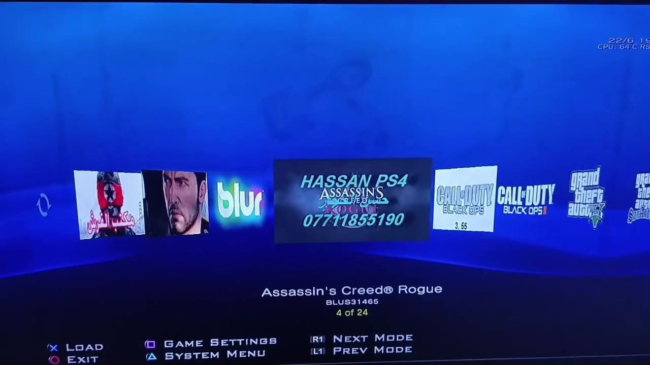 سلام عليكم بلاي ستيشن 3 سوبر سلم 500 جيجا مع يدتين وسلكين شحن.. الجهاز نظام مكاتب سريعة التحميل تكدر تحمل ألعاب بلاي 1 و 2 و 3 والمكتبة ما تعيد تحميل اللعبة من البداية يعني تبدأ باخر تحميل وكفت عليه الجهاز مليان ألعاب تكدر تكنك إنترنت وتكدر تلعب أون لاين بدون أي مشاكل وبيه يوتيوب يشتغل طبيعي وبيه مساحة فارغة 123 جيجا يعني بعد تحمل ألعاب كثيرة.. وبيه  GTA V بقائمة الغش و  call of duty black ops 1 و2 تلعبها أون لاين بكل الاطوار جهاز تاخذة تدعيلي الجهاز مبدل معجون حراري السعر 130 وبيه مجال


**إذا كنت صاحب هذا الإعلان وتريد حذفه لأي سبب، رجاءا أرسل رسالة إلى الدعم الفني**