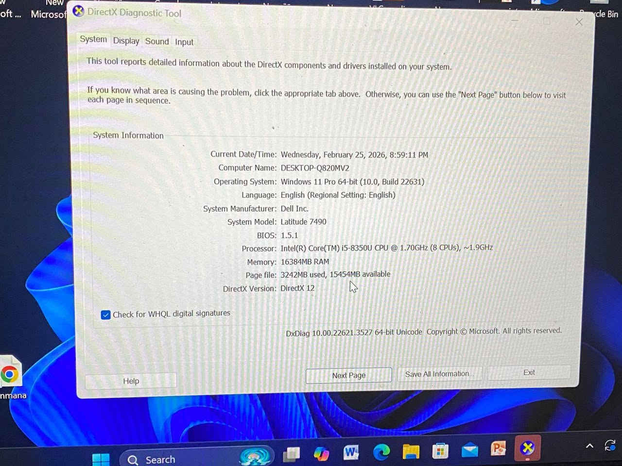 سلام عليكم للبيع استخدام قليل جدا
المعالج: Intel Core i5-8350U
* الرام: 16GB
* النظام: Windows 11 Pro 64-bit
* DirectX 12
* الشركة: Dell
* الموديل: Latitude 7490


**إذا كنت صاحب هذا الإعلان وتريد حذفه لأي سبب، رجاءا أرسل رسالة إلى الدعم الفني**