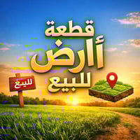 يعلن مكتب الجنائن المعلقه للمقاولات والعقار) قطعة ارض سكني مساحة 150 م...