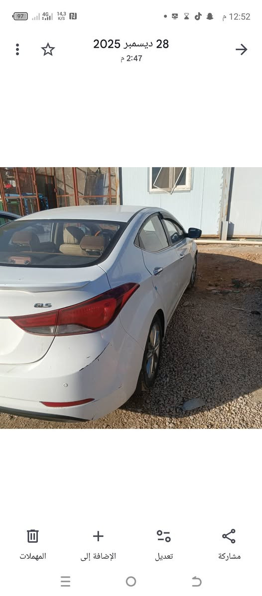 السلام عليكم سياره النتره موديل 2014 خليجي السياره نضيفه ومرتبه احله من الصور بعد السياره باسمي مكاني حله الاسكان قرب مستشفى الجمهوري للتفاصيل اكثر اتصل
***********
