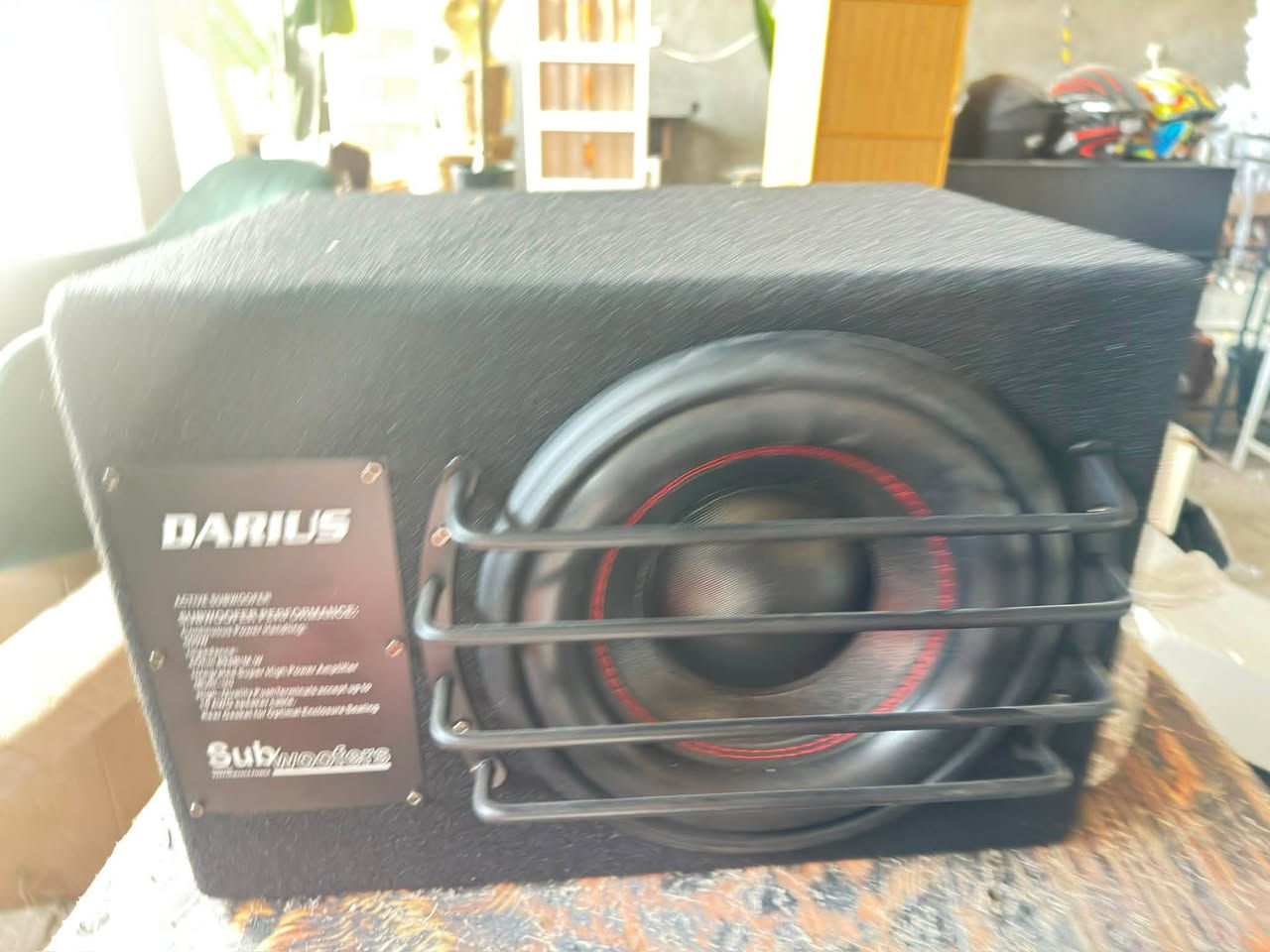 دمام مضخم صوت من ماركة Darius.

يوفر طاقة مستمرة تصل إلى 500 واط.

جديد لك مامستخدم ماركه معروفه 

وسعره معروف حط سعر بالي يرضى الله لتكسر بالقطعه


**إذا كنت صاحب هذا الإعلان وتريد حذفه لأي سبب، رجاءا أرسل رسالة إلى الدعم الفني**