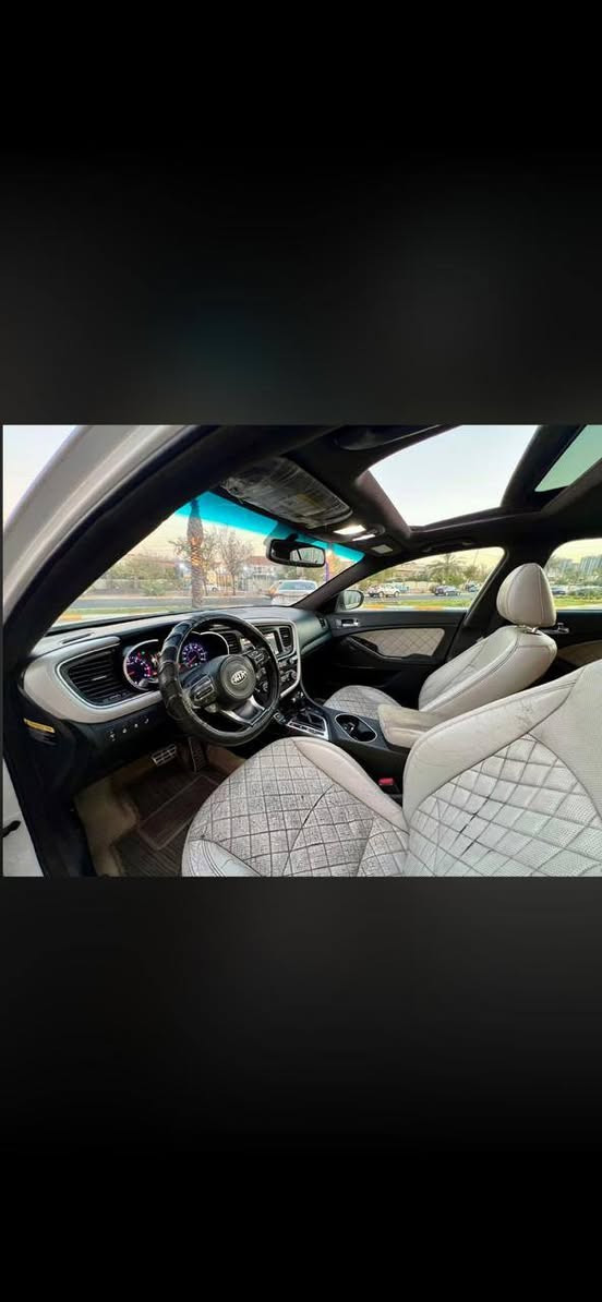 السلام عليكم

للبيع اوبتما 2015 VIP 

فووول موصفات 

محرك 2000 تيربو اقتصادي وسريع 

بصمة 

بانورما 

سماعات انفنتي مضخم صوت

شاشه بلادي 

رادار

كشنات 4 تدفئ وتبريد

سايد بريك دكمه

اوتو هولد

كامره

حساس 

دركة اون لاين بلاددي

تدفى بــ استرين 

3 وضعيات قيادة 

كشنات كهرباء 

هوواي موصفات بعد بيه 

السعر 88 قفل لان محتاج فلوس

العنوان بغداد 

الرقم ***********
