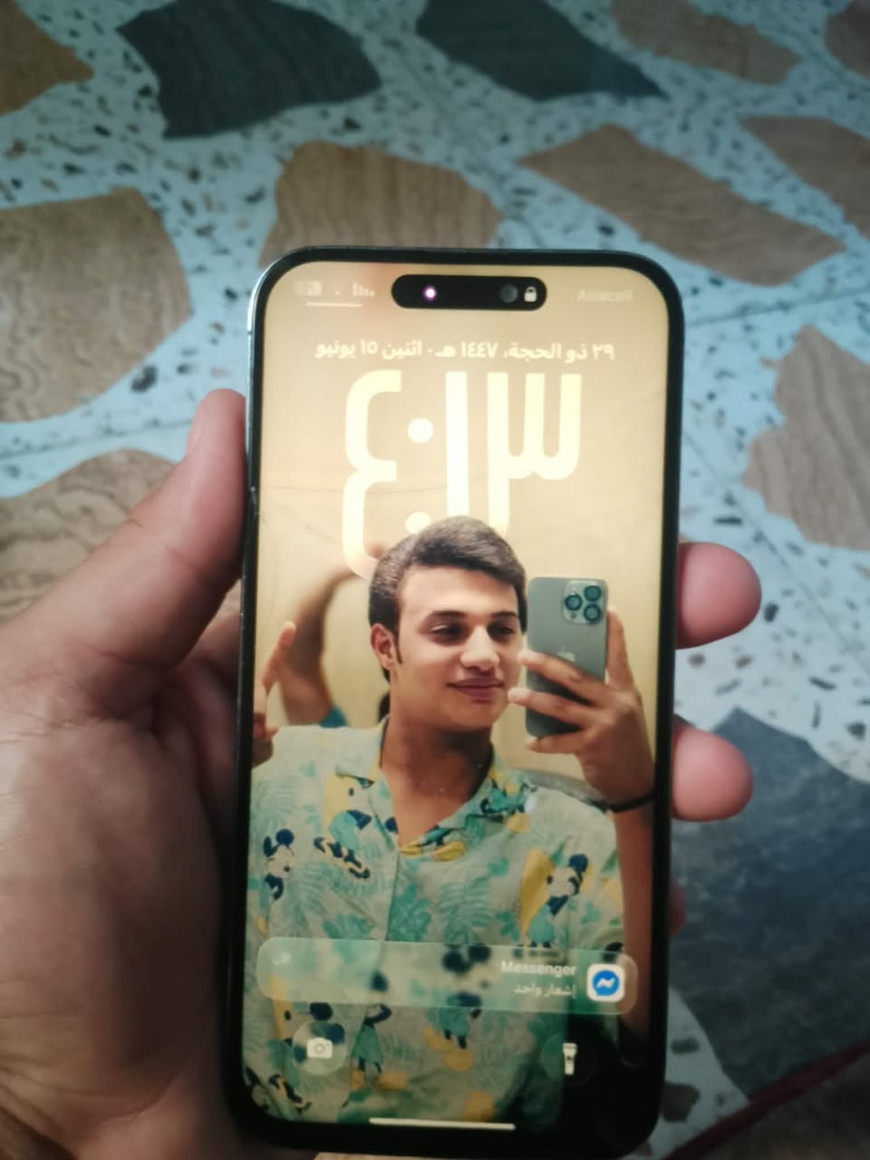 سلامً عليكم 14برو ماكس مبدل بطارية وشاشة ومفطورا يعني نكول يرادلة شاشة وضهر مفطور عربي شرق اوصط ذاكرة 256مكاني بعقوبة مدرست لامين سعر 450وبي مجال رقمي ***********
