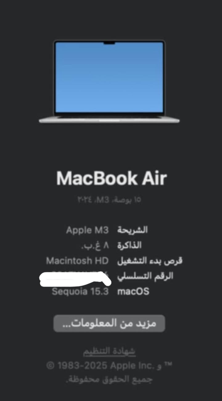 MacBook Air m3 15inch 256gb 8 ram
96%بطارية 
١,٣٠٠,٠٠٠


**إذا كنت صاحب هذا الإعلان وتريد حذفه لأي سبب، رجاءا أرسل رسالة إلى الدعم الفني**