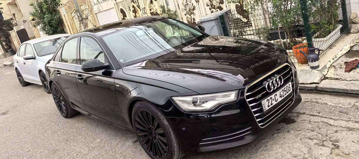 ***********
 Audi A6 Sline quattro 2014 v6 clean title
 قبات مواصفات
ستة سلندر ٢.٨
سلايد
رادار
سيستم سماعات bose 
كشنات امامى وخلفى تدفئة
سنوية باسمى
سيارة سفر شركة اربيل
كيرو محرك ما مفتوح
تاخم اطارات جديد
هززةو فحص جديد
تبريد ثلج
بعد هواية من المواصفات
سعر ١٢٨$
