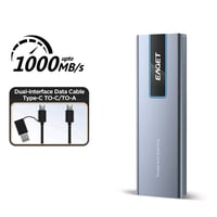 محرك أقراص صلب محمول من نوع Eaget M6 Mini SSD.  السعة: 1 تيرابايت الوا...