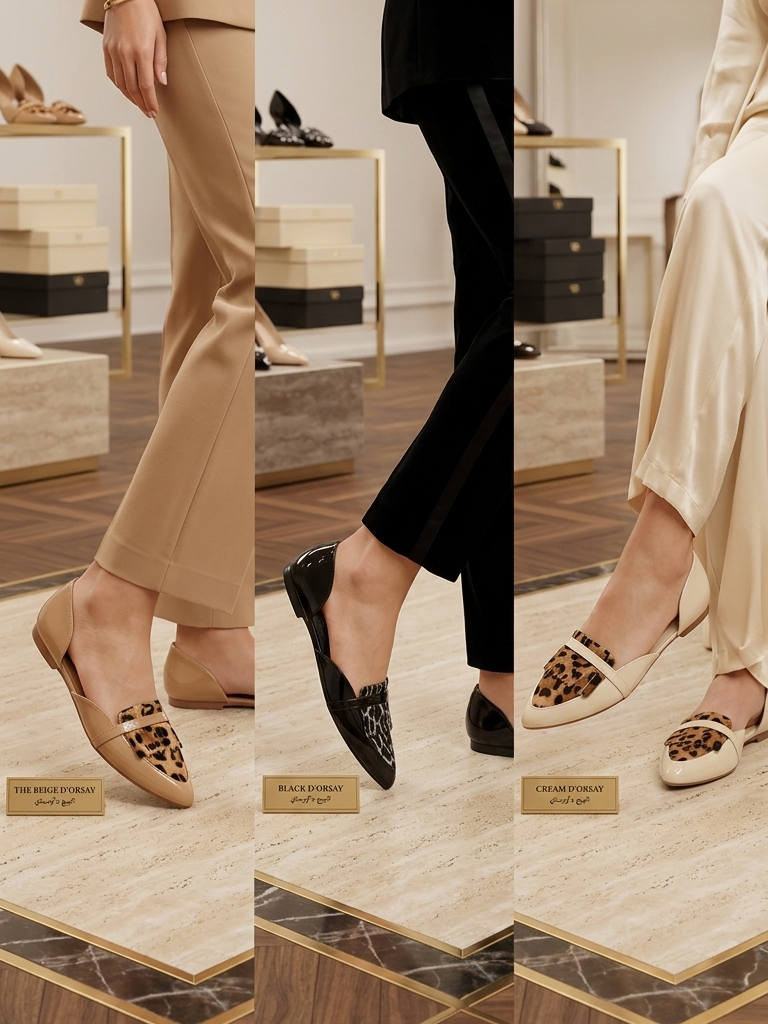 سحر التفاصيل يكتمل هنا! ✨
​بين نعومة الألوان الحيادية وجرأة طبعة النمر، صممنا لكِ هذه الأحذية لتكون رفيقتك في كل خطوة. سواء اخترتِ البيج الكلاسيكي، الأسود الفخم، أو الكريمي الهادئ، أنتِ دائماً في قمة أناقتك.
​تصميم مريح "D'Orsay" بفتحات جانبية تضفي أنوثة طاغية.
​لمسة الفرو بنقشة النمر لإطلالة لا تُنسى.
🔴القياسات37-41
🔴سعر القطعة12الف دينار
🔴يوجد توصيل بغداد والمحافظات🚛


**إذا كنت صاحب هذا الإعلان وتريد حذفه لأي سبب، رجاءا أرسل رسالة إلى الدعم الفني**