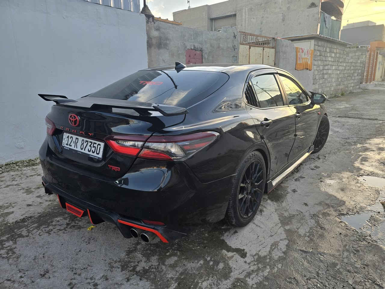 كامري ٢٠٢٣ TRD سته سلندر ماشيه ٧٠ رقم نينوئ شرط التحويل محرك كير طخم جاهزه بيه صبغ ٥ قطع بدون دواخل وبيه بارد بالسقف قليل السعر ١٦٣ وبي مجال اتصال *********** @ ***********
