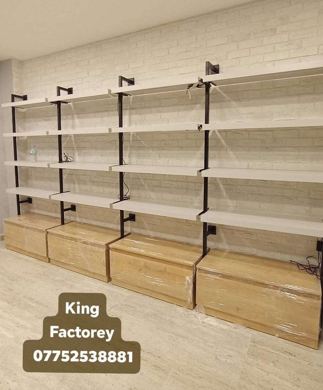 كل ماهو جديد ومميز تجدو لدى شركة KING FACTORE 

 تتوفر رفوف وعارضات ازياء بانتاج مصنعنا حسب الطلب بلقياس وعدد الرفوف والوان نوفرھا لكم

يوجد فريق مختص يوصل لمحلك ياخذ قياسات بلمضبوط وينطيك كل التفاصيل عن عملنا

للاكثر معلومات يرجى مراسلتنا على الخاص او الاتصال بالرقم *********** ويوجد واتساب

العنوان بغداد المدائن
بغداد زعفرانية
 #العراق #بغداد #ملابس #ديكورات #تصاميم #ازياء
