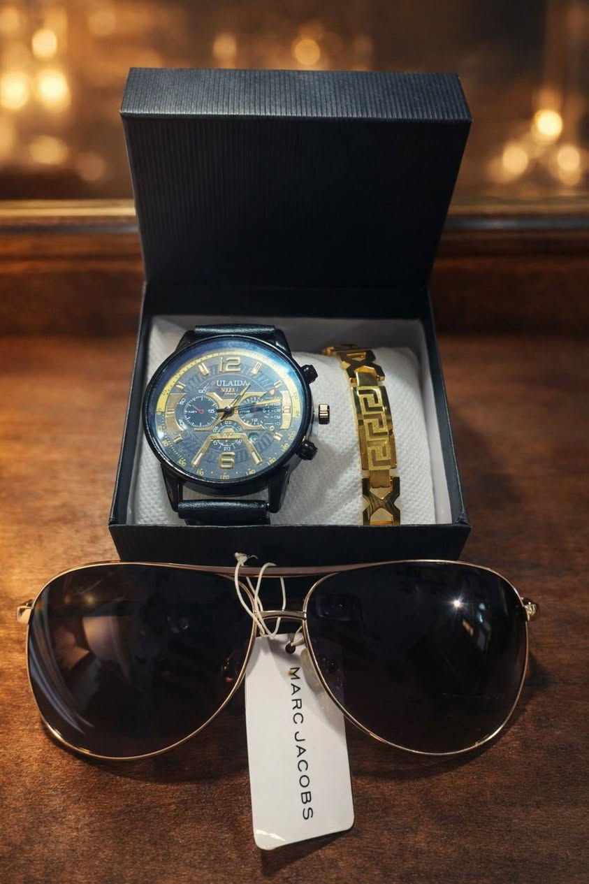 🎁💝 اختر الهديه التي تفرح قلب احبابك 🎁💝
   بكج الاناقه ✨💫✨💫
 ✅ ساعه رجالي انيقه وعصريه 
 ✅ نضاره شمسة انيقه وجذابه
 ✅ سوار اصلي 100٪ درجة اولى طلاء ثابت 
  السعر 7500 دينار 
توصيل سامراء الف دينار 
توصيل اقضية صلاح الدين ثلاث الاف 
توصيل باقي المحافظات خمسة الاف 
***********
واتساب او اتصال او خاص 
الفحص امام المندوب
