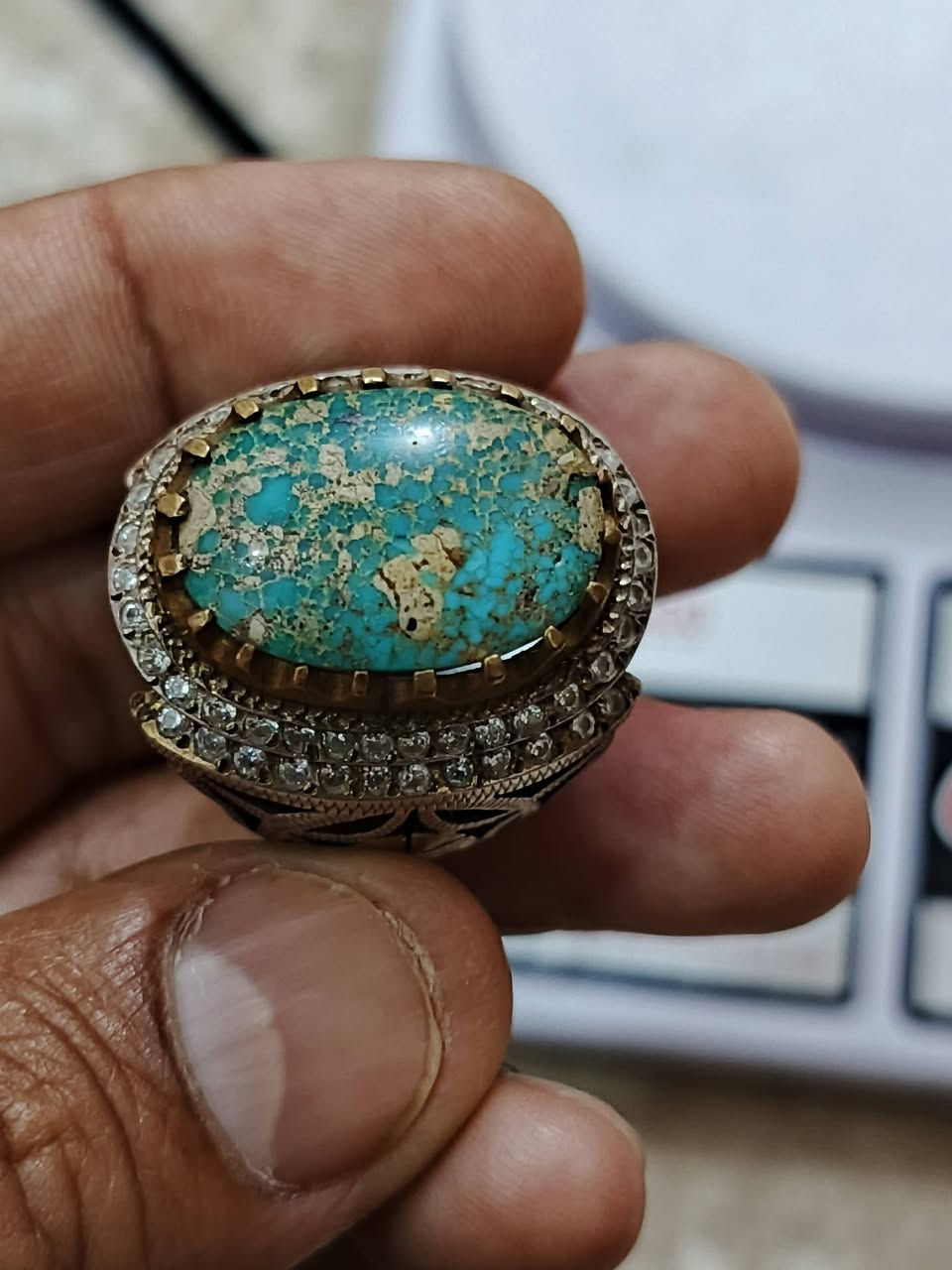 نيشابوري خاتم جميل صياغه ثقيله قياس 25-26 سعر 150 الف مكاني مدينة الصدر  ***********
