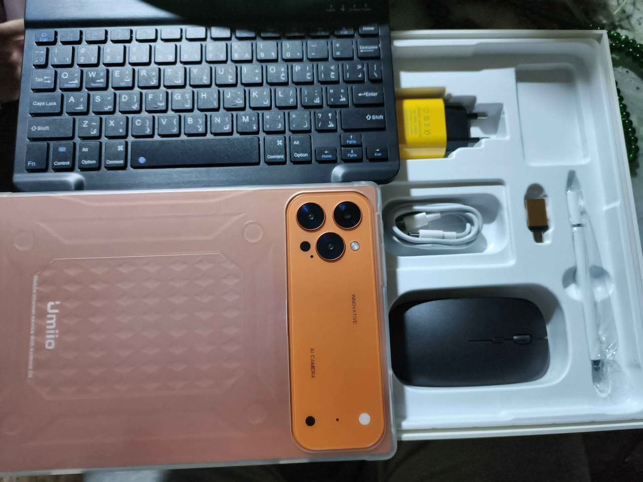 ايباد ماركة umiio ذاكرة واحد تيرا عشوائية 16جديد للبيع 
شريحتين +قلم+ماوس+كيبورد+شاخنة وحافظة وكارتونة السعر النهائي 150 الف الشراي يتصل الجهاز للتصفح وليس للالعاب *********** البصرة, العراق
