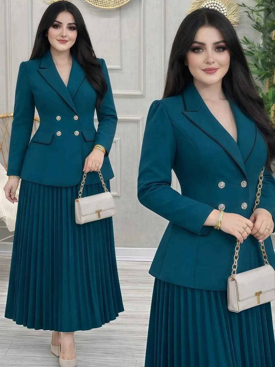 طقم أنيق🌙✨♥تنورة مع سترة بتصميم راقٍ يبرز جمال الإطلالة.

القماش: دابل هورم إيطالي أصلي
كوالتي عالي درجة أولى ولمسة فخامة واضحة.

المقاسات المتوفرة:
40 – 42 – 44 – 46 – 48 – 50

توصيل لجميع محافظات العراق5ألاف 
قطعة أنيقة ومميزة تناسب الإطلالات الراقية ✨
للحجز والاستفسار مراسله خاص لطفاااا
#العراق_بغداد دهوك, العراق


**إذا كنت صاحب هذا الإعلان وتريد حذفه لأي سبب، رجاءا أرسل رسالة إلى الدعم الفني**