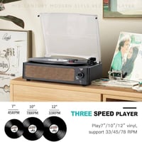 مشغل فينيل • بلوتوث • مكبرات ستيريو