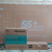 للبيع شاشة هايسنس 65 إنچ سمارت 4K موديل 65A62QS وياها مسرح منزلي Hisen...