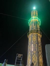 حدادتها صدقه جارية..... وصل العدد ((1083)) منارة وقبة معمل حدادة ومنار...