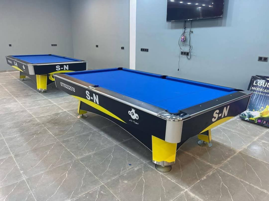 السلام عليكم  الكاسبر
✅تم وصول وجبه من البليارد 
🎱
✅الجديد والمستخدم 
🎱
✅بأسعار تنافسية 🔥سارع الحجز 🏃
🎱
✅متوفر كل ملحقات البليارد طوبات + قماش + كيوبات كلشي متوفر 
🎱
✅متوفر كارد مختص بل صيانه ⚒️🪛🪚شرط الفحص 

والضمان       (الضماااان مفتوح جديد او مستخدم)
🎱
✅📍العنوان بغداد حافظ القاضي 
🎱
✅متوفر توصيل كافه المحفضات 
🎱
✅أي ستفسار الأتصال على الارقم 📞*********** او 
📞
متوفر واتساب 📩 ✅

          احذرو التقليد احذرو التقليد والحسبات الوهميه❌
