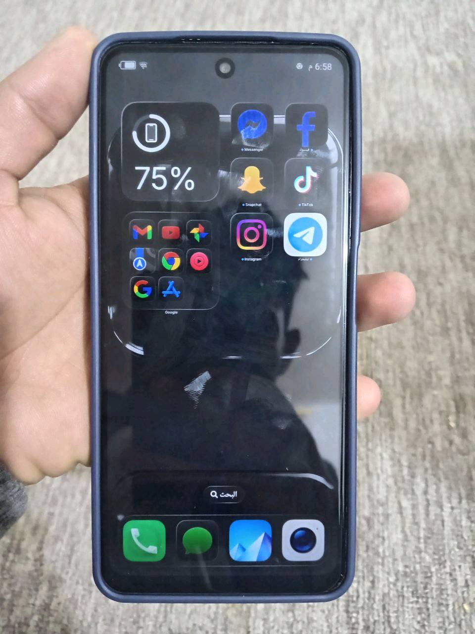  لان محتاج فلوس اريد ابيعه بهيج سعر الله شاهد جهاز يخبل 
أسمه الجهاز Infinix SMART 8 مكفول كفاله عامه 
فقط بي اشخوط بل اطراف الضهر مثل ما اموضح بصوره
ذاكره 128 عشوائيه 8 بطاريه5000الاف شاشه 90 هرتز بصمه جانبيه جهاز سلس وقوي الله شاهد مثل ما اموضح بلصور  مكاني بغداد ابو غريب شراي تعال خاص واني بلخدمه