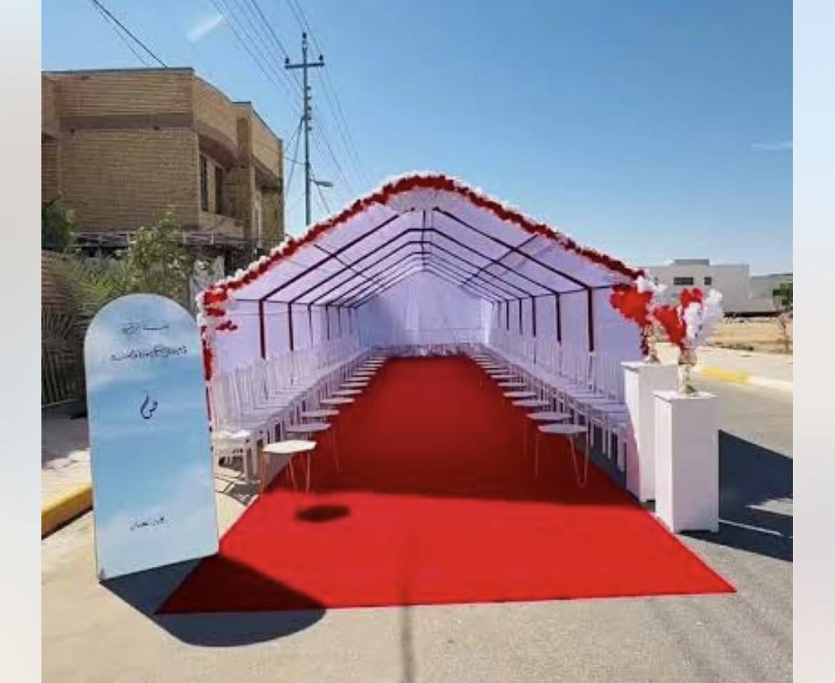 تجهيزات النوارس للاعراس والمناسبات اجعل مناسبتك اكثر تميزا ،حيث نوفر اجود الخدمات ونجهز لك مختلف المناسبات  من .
إيجار مستلزمات الأفراح 
تنسيق كوشات العرائس وجميع المناسبات 
تاجير الكراسي وجميع مستلزمات المناسبات والأفراح ويوجد  توصيل داخل وخارج بغداد  
للإستفسار،-- الاتصال ع الرقم ***********
