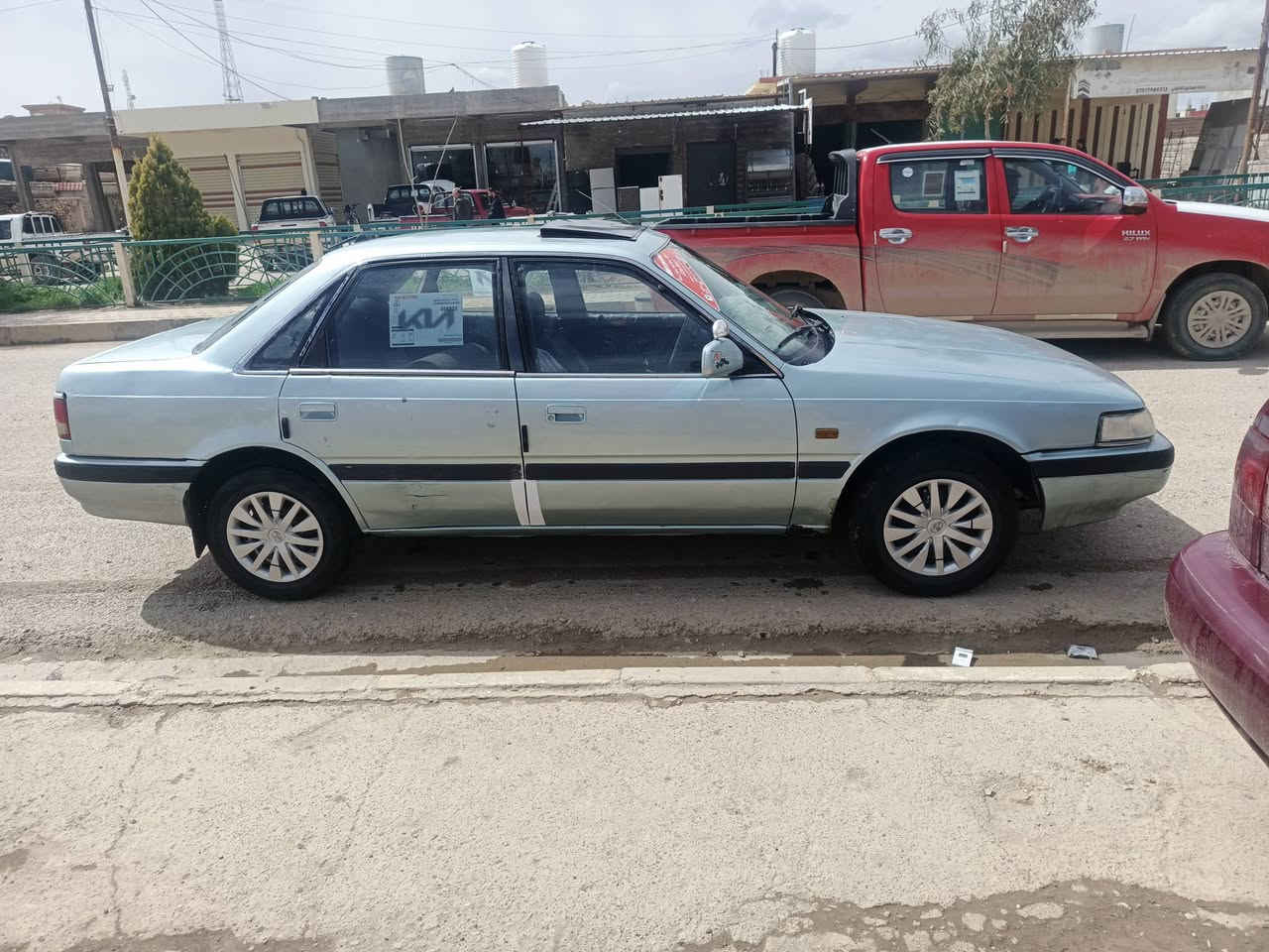 السلام عليكم شباب مازدا 626 رقم نينوى كابون بنزين سياره مصبوغه عام تواير جديده محركط سياره نظيفه مع الجناي سعر 35 رقم تلفون ***********\***********
