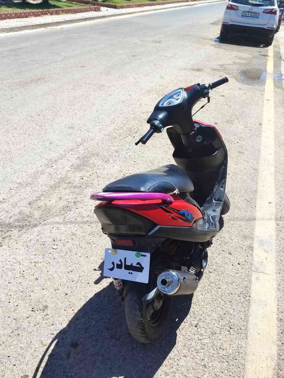 سلام عليكم دراجه ماكس عدله بوشه 49نكره سلف وهندر مفتوحه مره وحده دراجه حلوه ونضيفه ***********
