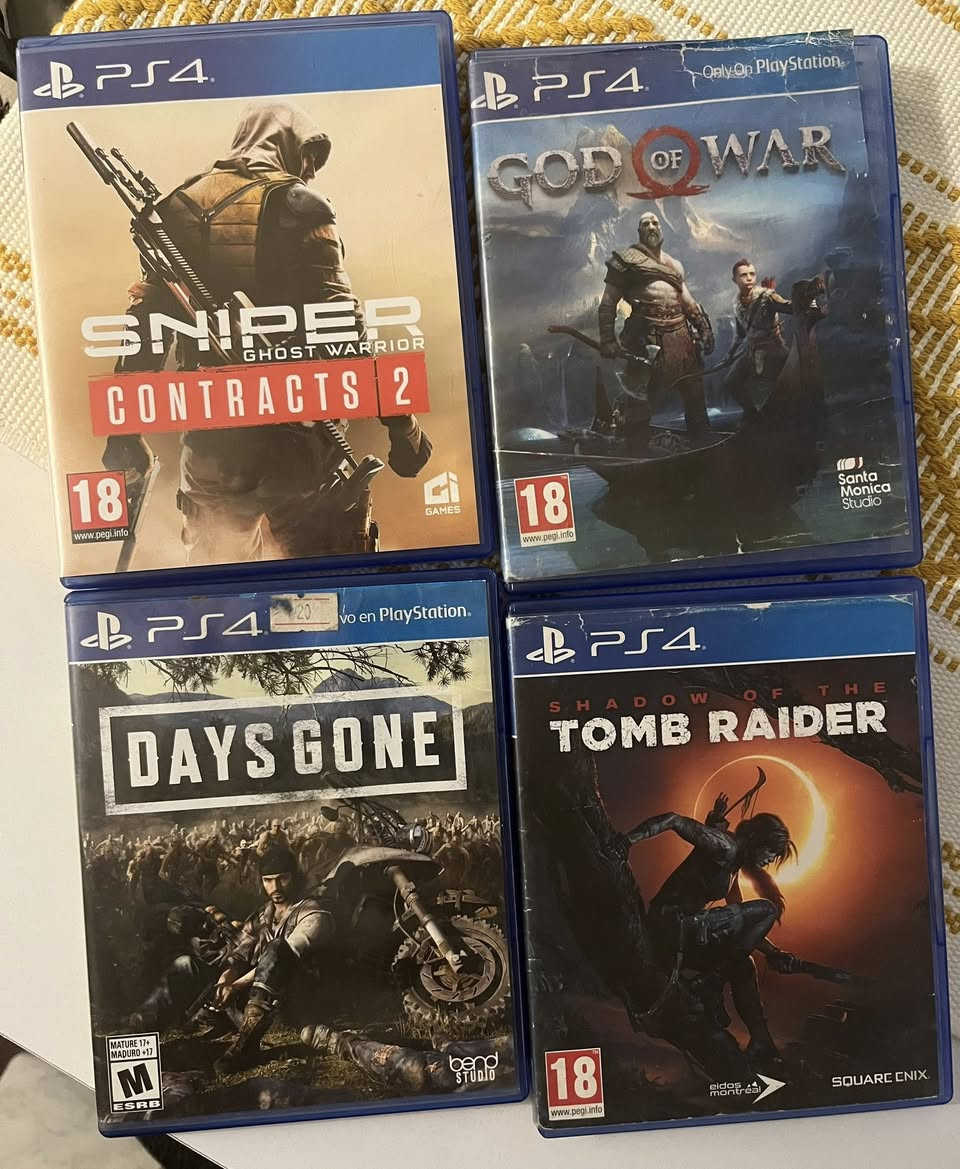 بلايستيشن 4 سليم (PS4 Slim) نظيف جداً + 4 ألعاب قوية للبيع 🎮
للبيع جهاز بلايستيشن 4 سليم، الجهاز بحالة ممتازة جداً، نظيف وما مفتوح ولا مصلح نهائياً، ويا كارتونه الأصلي (نسخة سبايدرمان) ومجموعة 
من أقوى الألعاب الأصلية.

⚙️ تفاصيل ومواصفات الجهاز :

 النوع: PS4 Slim (يدعم دقة HDR للألوان والجرافيكس العالي).

 الهارد: 500 جيجابايت (500GB).
 الملحقات: الكارتون الأصلي، جويستيك (يد تحكم) أصلي، وواير التشغيل والـ HDMI.

 الوضعية: الجهاز شغال 100%، هادئ جداً وما بيه أي حماوة وتكدر تفحصه وتجربه براحتك قبل لا تشتري.

💿 الأقراص (CDs) الأصلية الملحقة مع الجهاز:

1 Sniper Ghost Warrior: Contracts 2 
2 God of War
3 Days Gone
4 Shadow of the Tomb Raider

💵 السعر (للجهاز وكامل الألعاب):
295,000 ] دينار عراقي (وبيه مجال قليل جداً للشراي ) .

📍 المكان: بغداد / الاعظمية 
الاستلام من البيت 

راسلني خاص


**إذا كنت صاحب هذا الإعلان وتريد حذفه لأي سبب، رجاءا أرسل رسالة إلى الدعم الفني**