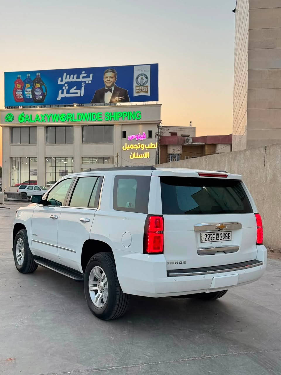 السلام عليكم تاهو موديل 2018 خليجي شركة المنصور
كفاله ضربه وصبغ وتبديل حتى الدعاميات محرك وكير كبس مامفتوحات تخم تاير جديد توه شاده مواصفات LS
شاشه جبيره حساس امامي خلفي كشنات امامي كهربائي 
تحكم إستيرن كهربائي طبله المرغوب شماليه السيارة رقم اربيل الدولي الانكليزي وكاله عامه بأسمي العنوان : البصرة 
الاستفسار على رقم الهاتف : ***********
