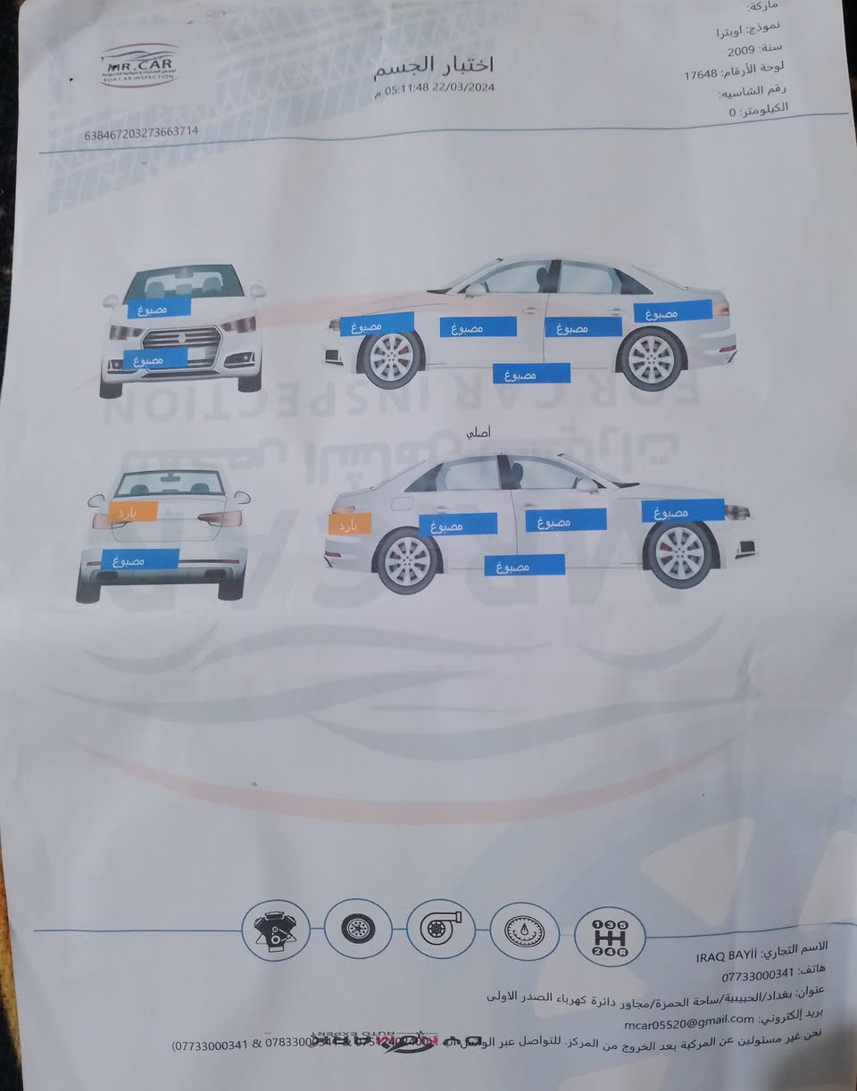 السلام عليكم اوبتر 2009 مكينه بيه بخار بغداد بسمي مكاني الامين الثاني رقم ***********
