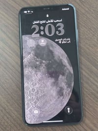 ايفون 11برو ماكس ذاكرة 256 بطارية 85  الضهر مفطور فقط جهاز مكفول ما مب...
