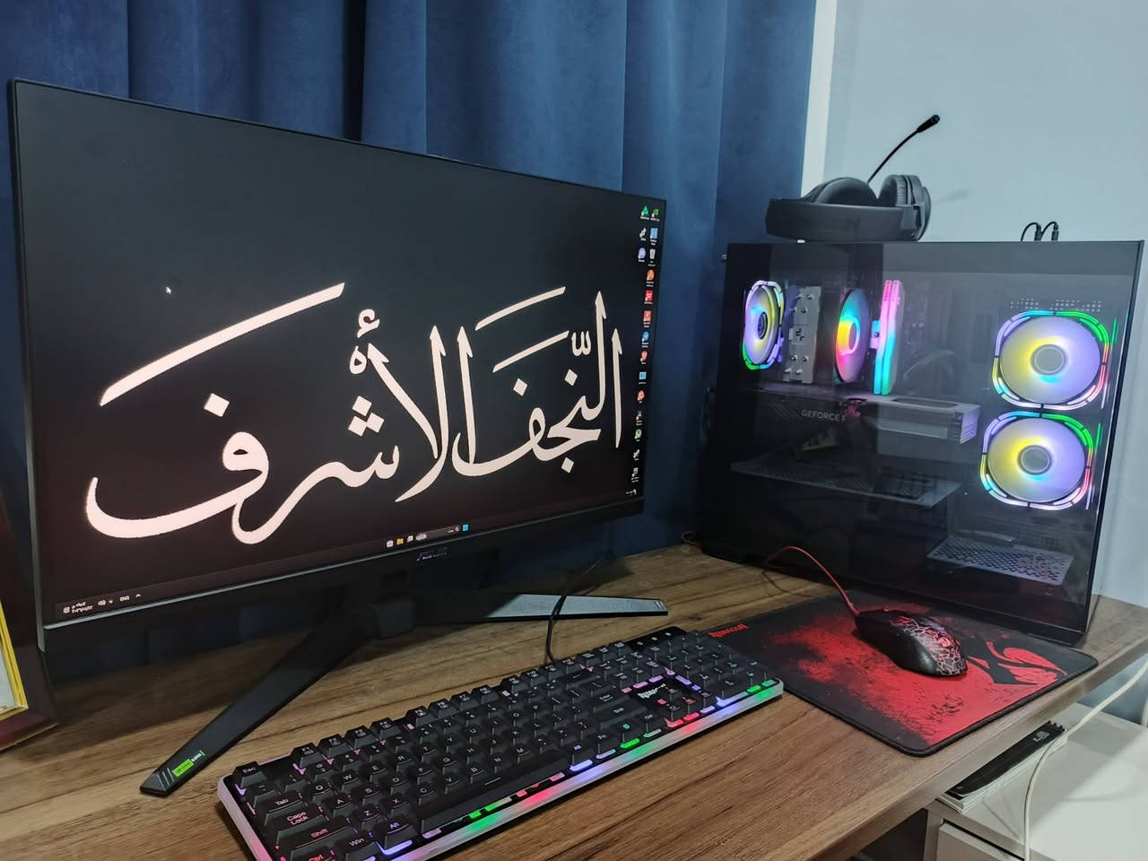 مواصفات تجميعة الكمبيوتر (PC Build)
الكيس (Case): CASE C218M AIQO 3FAN ARGB
المعالج (CPU): Intel Core i5 14400F (Tray)
المبرد (Cooler): DeepCool AG400
اللوحة الأم (Motherboard): MSI B760M PRO
كارت الشاشة (GPU): Gigabyte RTX 4060 8G 3FAN
الرام (RAM): 16GB (2x8) 3600MHz RGB T-Force
التخزين (SSD): M.2 NVMe 1TB Lexar 3500
الباور سبلاي (PSU): DeepCool 600W
الشاشة (Monitor): ASUS TUF 27" 2K 180Hz 1ms
الملحقات المضافة (Accessories)
نظام التشغيل: Windows 11 Pro (مُفعل أصلي)
الكيبورد: كيبورد ميكانيكي (Mechanical Gaming Keyboard)
الماوس: ماوس جيمنج احترافي (High-DPI Gaming Mouse)
السماعة: سماعة محيطية (Gaming Headset 7.1)
الإنترنت: قطعة واي فاي خارجيه أو USB (Wi-Fi Adapter)
الماوس باد: ماوس باد حجم كبير (Extended Gaming Mouse Pad
سعره 1400 بيه مجال
***********
ملاحظة: الضمان المذكور في الورقة هو 6 أشهر.
