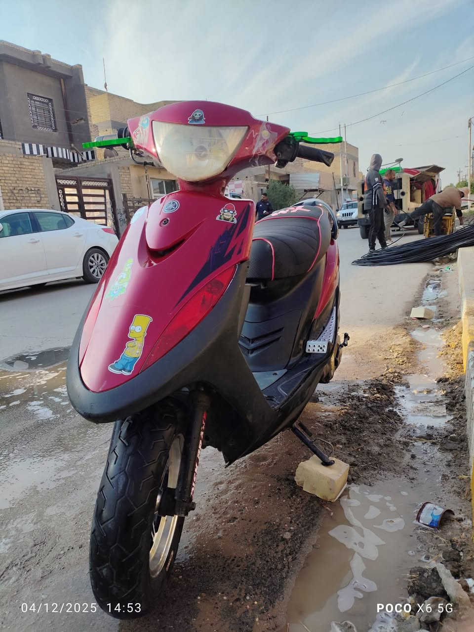 اللبيع ماكس عدله نضيفه مفتوحه بس ولفات بوشه 49 باتري ديوان الاصلي صالنصه FM نكره سلف تشتغل هندر دراجه امداريه كل 8 ايام ابدلهله دهن بس عوزه ترتيب اشويه 
متواجد على الفيس *********** مكاني شطره
