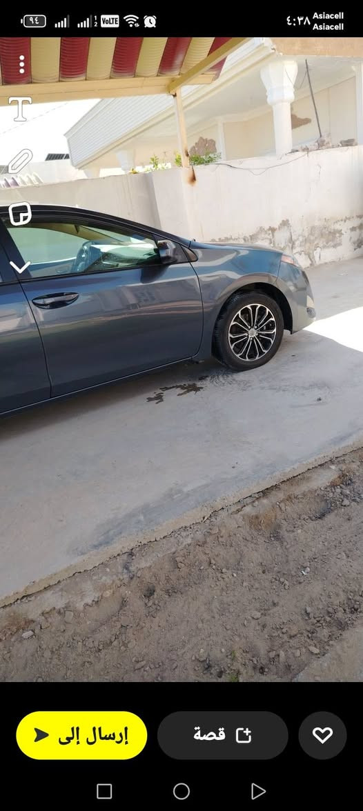 سلام عليكم أحبتي للبيع كورله موديل 18
الساره بدون ايرباك جكه مابيهه ضرر قطعتين ومال امريكه كلير قطعتين ادامه كامله الف مذب عليهه بسمي سنويه لل ٣٠ وهزه جديده  المكان ديالئ قرب القدس السعر 128 وبي مجال بصيط ***********
