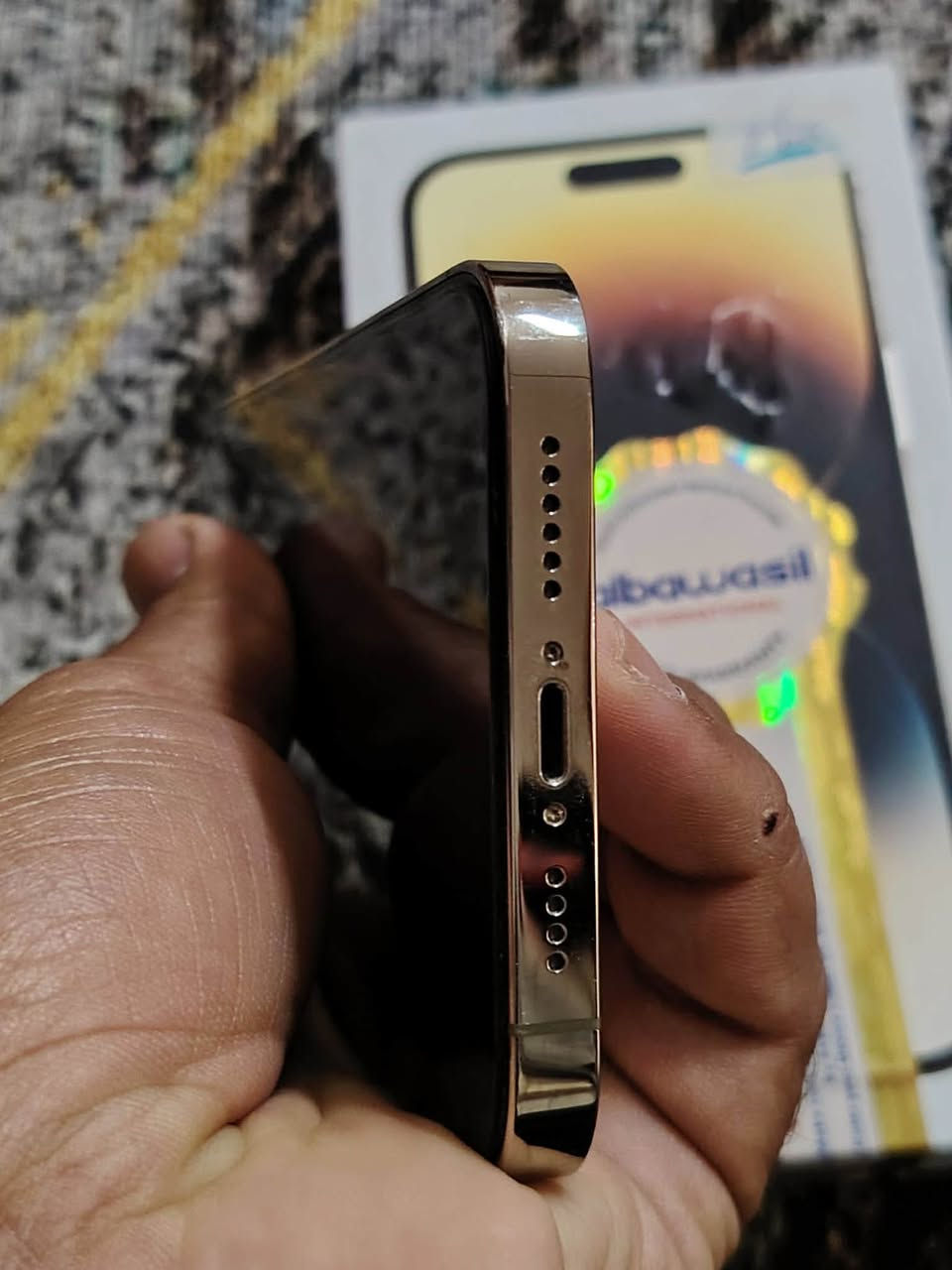 سلام عليكم iPhone 14 Pro ماكس جهاز ذاكرة 256 شرق أوسط شريحة خط واحد للبيع تواصل على الرقم بطارية 72 ///*********** نموذجAAA￼
